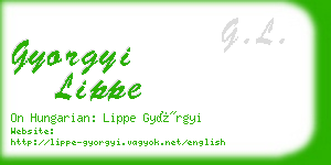 gyorgyi lippe business card